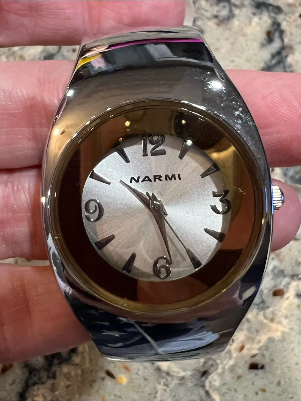 Vintage Y2K Silver and Gold Women's Stainless Watch
